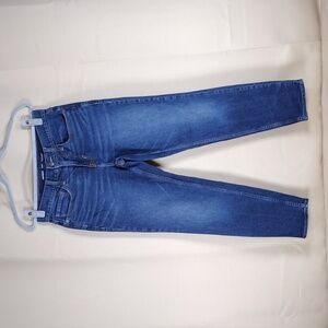 Old Navy Athletic Taper Built In Flex Dark Blue Casual Straight Leg Denim Jeans